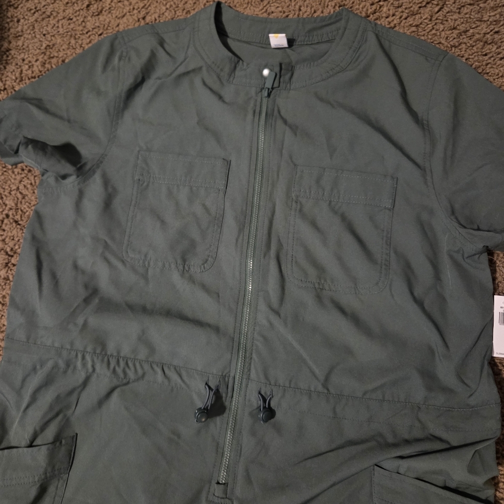 Old Navy Green Zip-Up Jumper Size Large